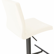 Barová židle Cadiz, syntetická kůže, černá / krémová - 4