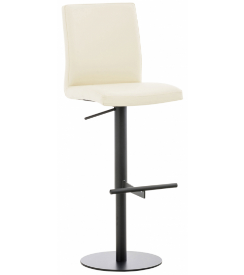 Barová židle Cadiz, syntetická kůže, černá / krémová