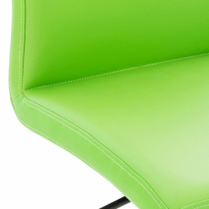 Barová židle Cadiz, syntetická kůže, černá / zelená - 5