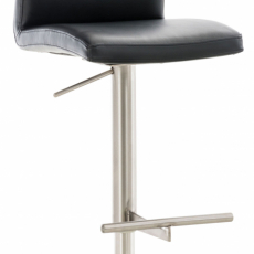 Barová židle Cadiz, syntetická kůže, ocel / černá - 1