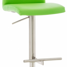 Barová židle Cadiz, syntetická kůže, ocel / zelená - 1