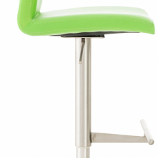 Barová židle Cadiz, syntetická kůže, ocel / zelená - 3