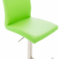 Barová židle Cadiz, syntetická kůže, ocel / zelená - 4