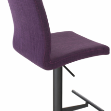Barová židle Cadiz, textil, černá / fialová - 4