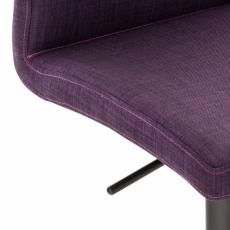 Barová židle Cadiz, textil, černá / fialová - 6
