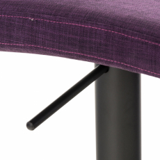 Barová židle Cadiz, textil, černá / fialová - 7