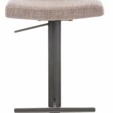 Barová židle Cadiz, textil, černá / šedá - 2