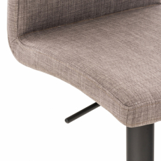 Barová židle Cadiz, textil, černá / šedá - 6