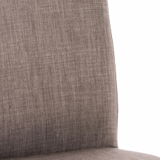 Barová židle Cadiz, textil, ocel / šedá - 5