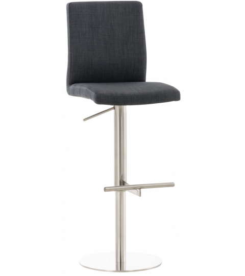 Barová židle Cadiz, textil, ocel / tmavě šedá