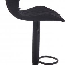 Barová židle Cork, textil, černá / černá - 3