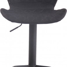 Barová židle Cork, textil, černá / černá - 2
