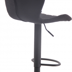 Barová židle Cork, textil, černá / černá - 4