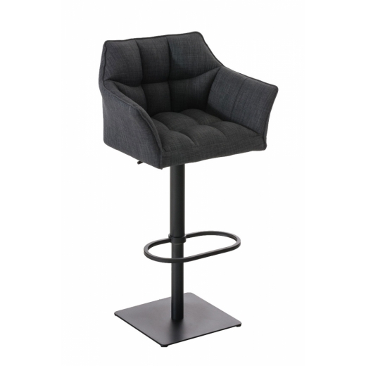 Barová židle Damaso, tmavě šedá - 1