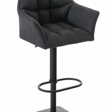 Barová židle Damaso, tmavě šedá - 1