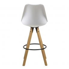 Barová židle Damian (SET 2 ks), bílá - 5