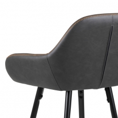 Barová židle Disca (SET2 ks), holubičí šedá - 7