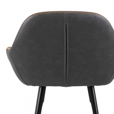 Barová židle Disca (SET2 ks), holubičí šedá - 9