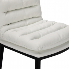 Barová židle Dundalk, černá / bílá - 7