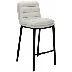 Barová židle Dundalk, černá / bílá