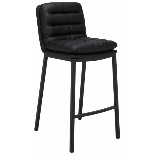 Barová židle Dundalk, černá / černá - 1