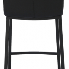 Barová židle Dundalk, černá / černá - 5