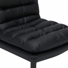 Barová židle Dundalk, černá / černá - 7