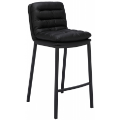 Barová židle Dundalk, černá / černá