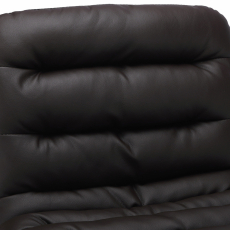 Barová židle Dundalk, černá / hnědá - 6