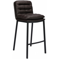 Barová židle Dundalk, černá / hnědá
