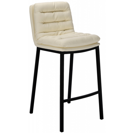 Barová židle Dundalk, černá / krémová - 1