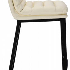 Barová židle Dundalk, černá / krémová - 3