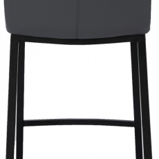 Barová židle Dundalk, černá / šedá - 5