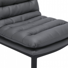 Barová židle Dundalk, černá / šedá - 7