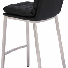 Barová židle Dundalk, ocel / černá - 4