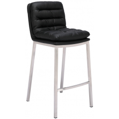 Barová židle Dundalk, ocel / černá