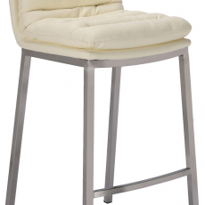 Barová židle Dundalk, ocel / krémová - 1