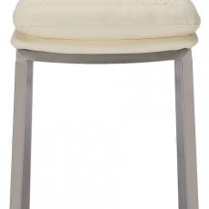 Barová židle Dundalk, ocel / krémová - 2