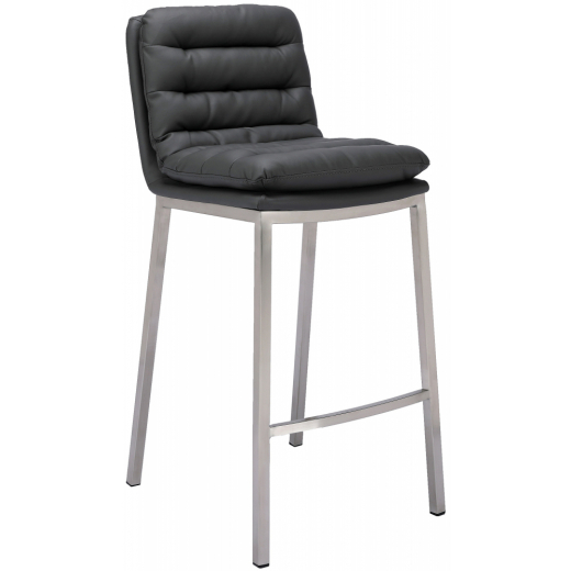 Barová židle Dundalk, ocel / šedá - 1