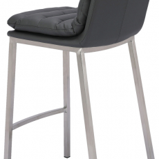 Barová židle Dundalk, ocel / šedá - 4