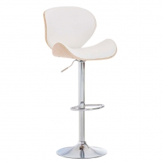 Barová židle Edward, bílá - 1