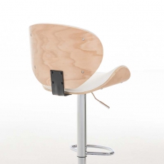 Barová židle Edward, bílá - 4
