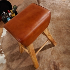 Barová židle Elva, hnědá - 5