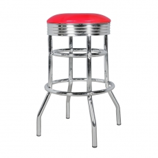 Barová židle Elvis (SET 2 ks), červená - 2