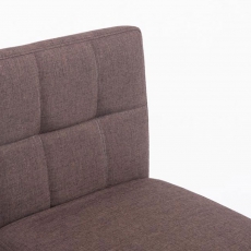Barová židle Emanuel textil, hnědá - 5