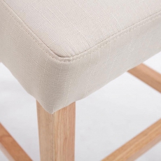 Barová židle Emanuel textil, krémová - 6