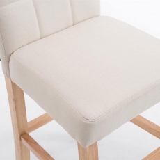 Barová židle Emanuel textil, krémová - 7