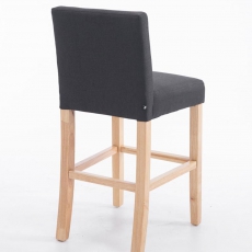 Barová židle Emanuel textil, tmavě šedá - 4
