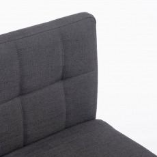 Barová židle Emanuel textil, tmavě šedá - 5