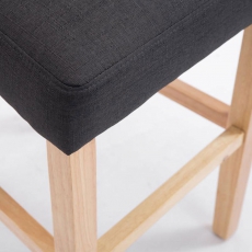 Barová židle Emanuel textil, tmavě šedá - 7